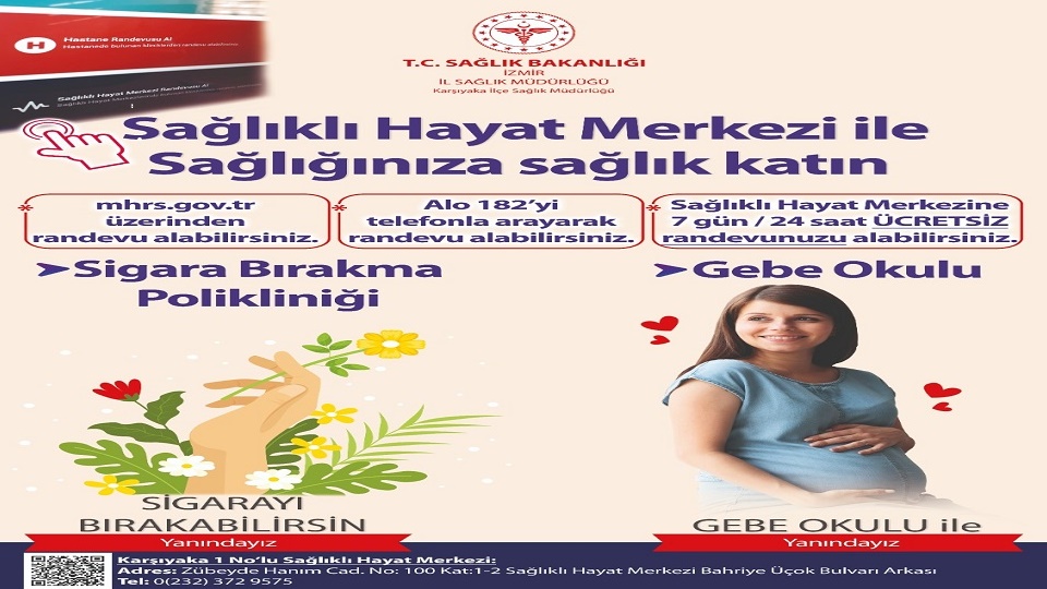 Sağlıklı Hayat Merkezi ile sağlığınıza sağlık katın.